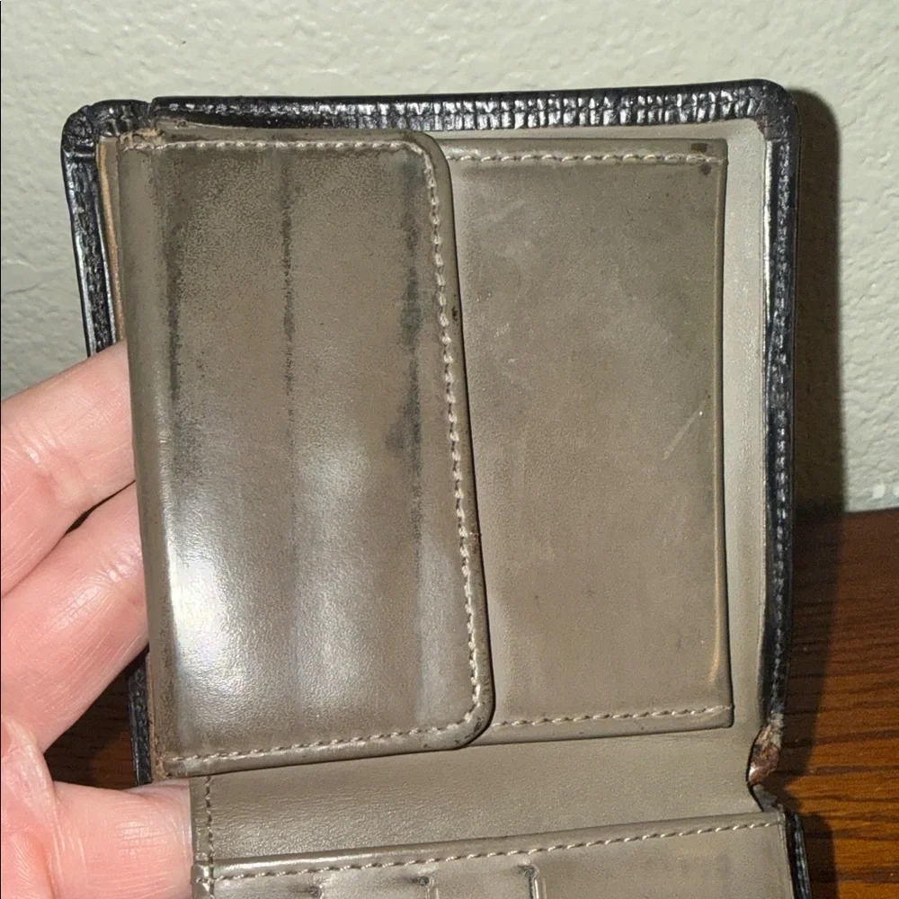 Louis Vuitton Black Epi Olive Wallet Dyed